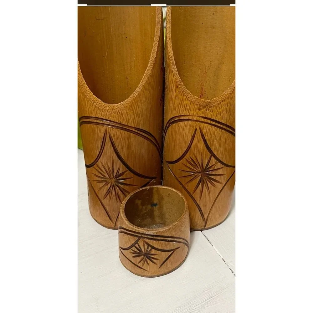 Bamboowala Natural Bamboo Pen Holder/counter organizer from Jamaica